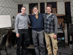 Greg Kevin and Matt in the Studio