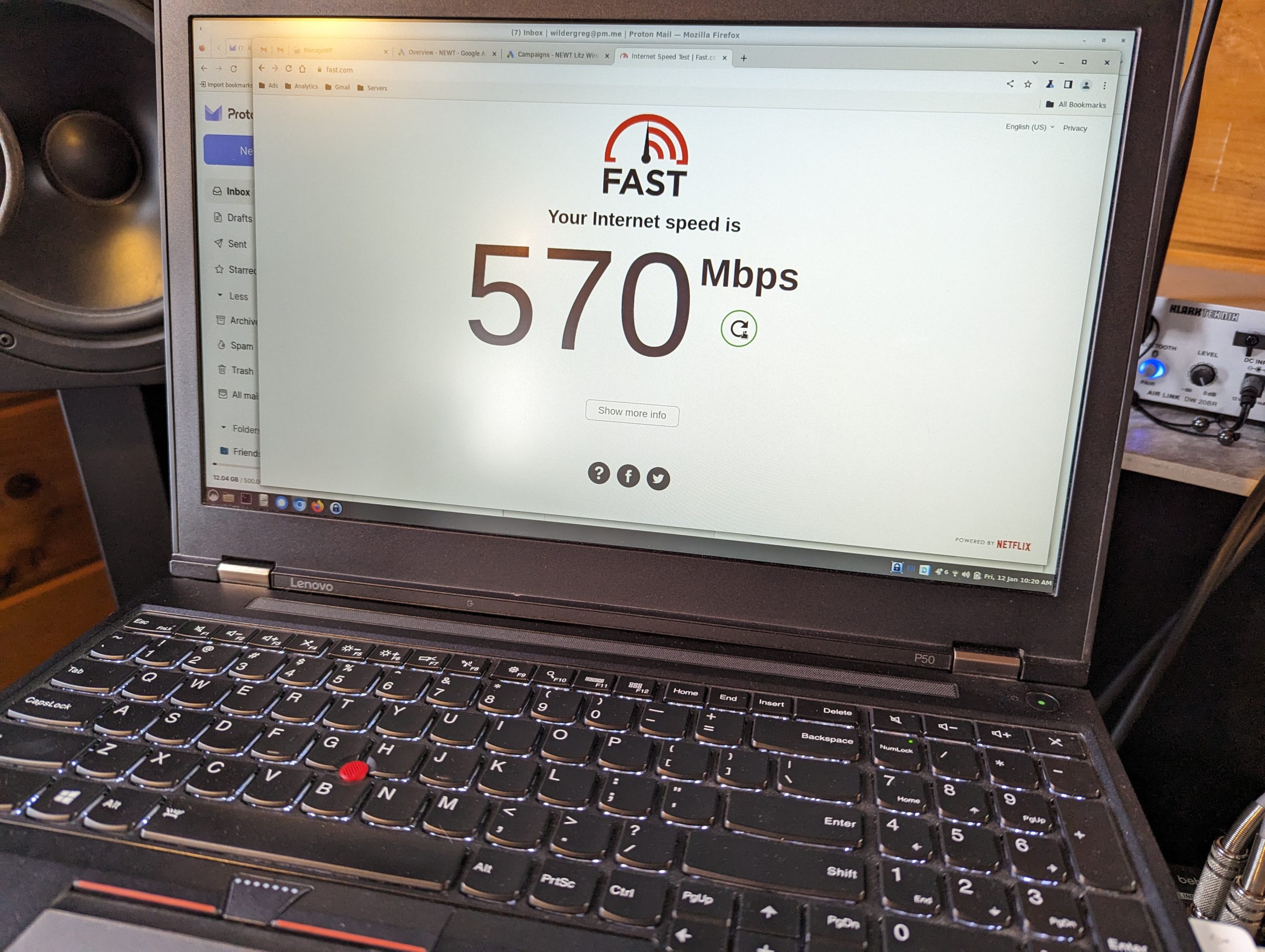 The Cabin Gets Fiber Internet