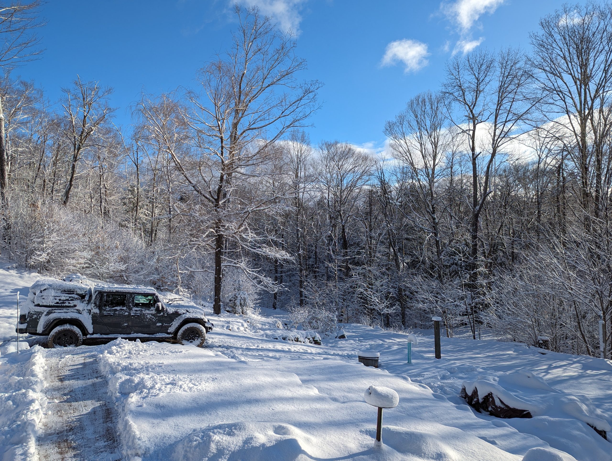 Snowy March Sunrise